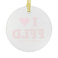 I Heart FFLD Glass Ornaments