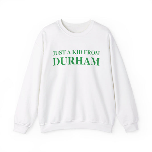 Just a kid from Durham Unisex Heavy Blend™ Crewneck Sweatshirt