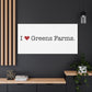 I Heart Greens Farms. Matte Canvas, Stretched, 1.25"