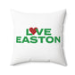 Love Easton Spun Polyester Square Pillow