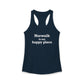 Norwalk is my Happy Place Women's Ideal Racerback Tank Top