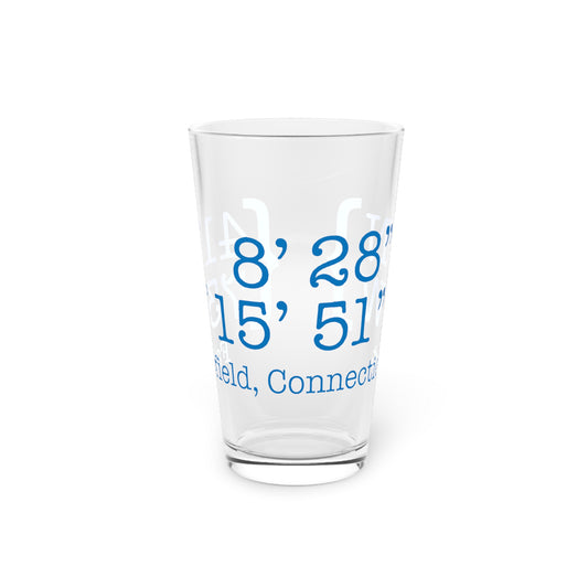 Fairfield Coordinates Pint Glass, 16oz