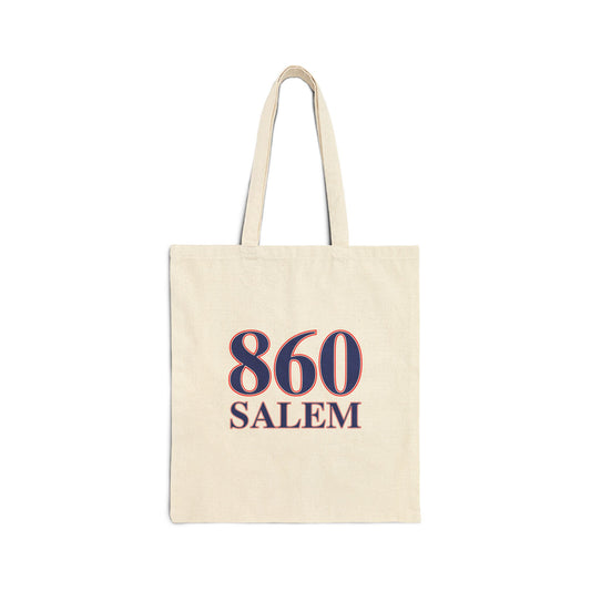 860 Salem Red, White & Blue Cotton Canvas Tote Bag