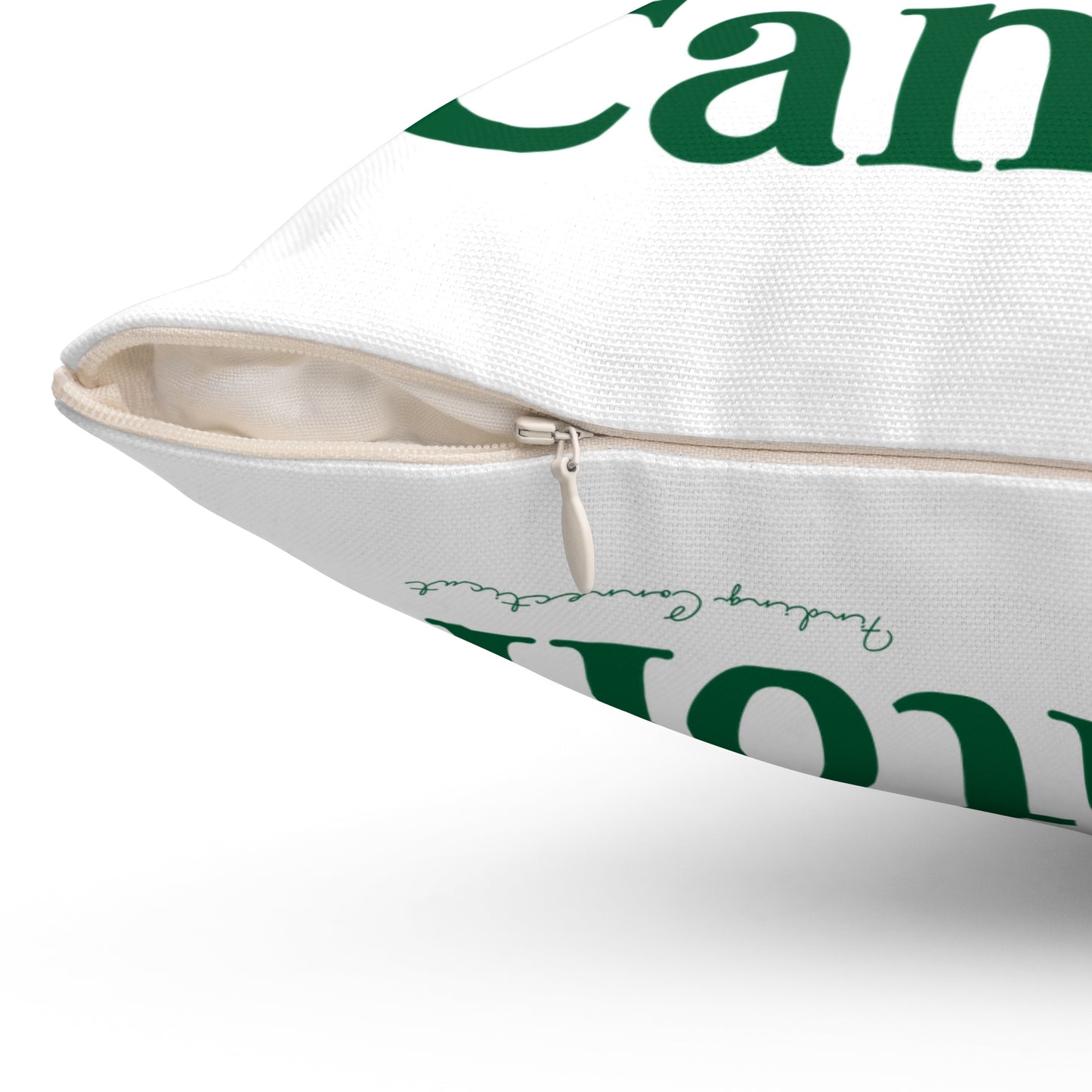 I Clover Canton Spun Polyester Square Pillow