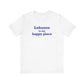 Lebanon is My Happy Place Unisex Jersey Short Sleeve T-Shirt