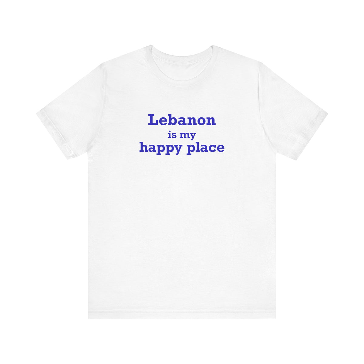 Lebanon is My Happy Place Unisex Jersey Short Sleeve T-Shirt