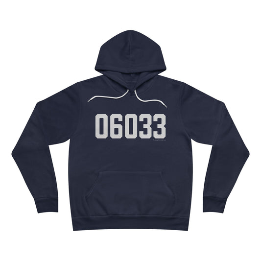 06033 Glastonbury CT Zip Code Sponge Fleece Pullover Hoodie
