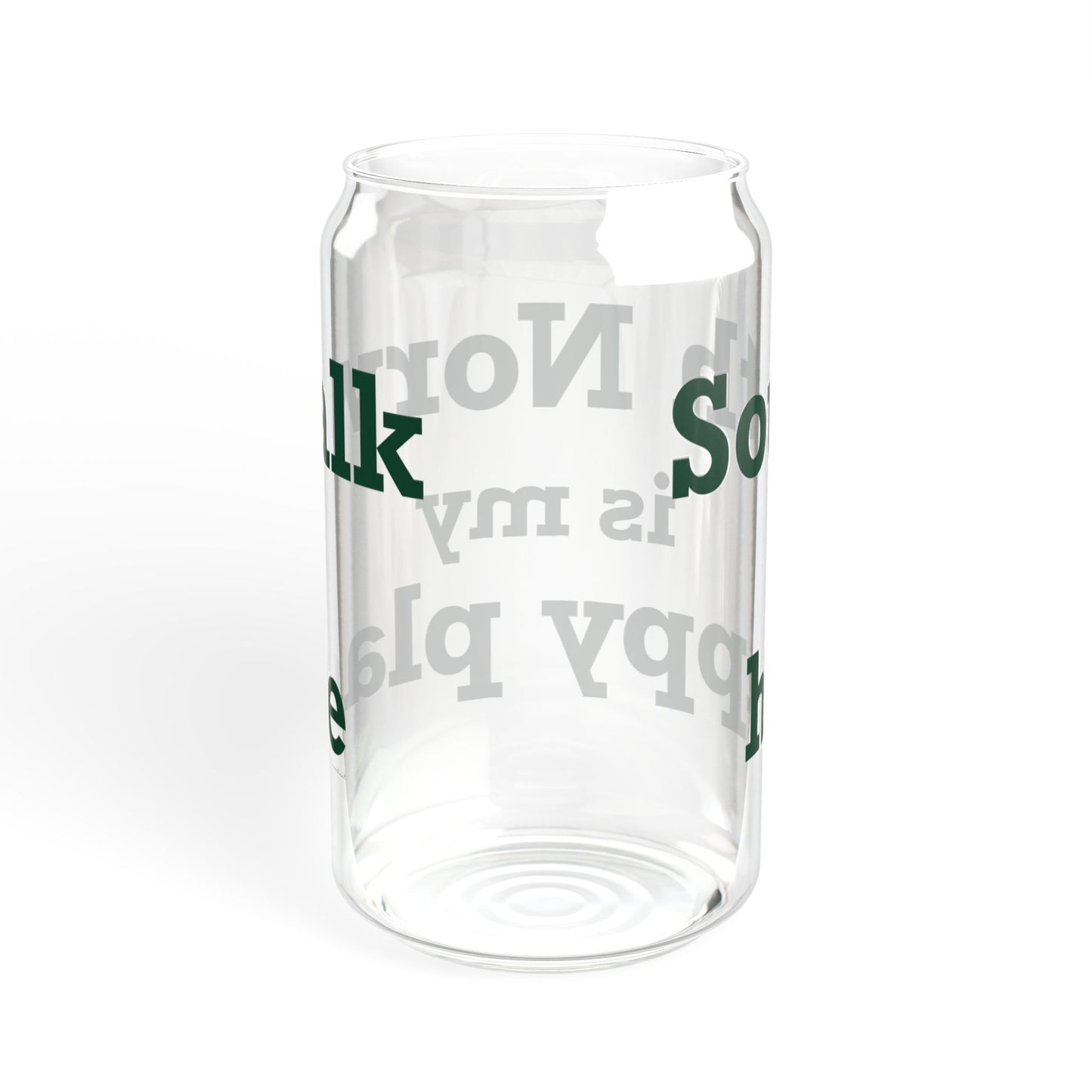 South Norwalk is My Happy Place Sipper Glass, 16oz