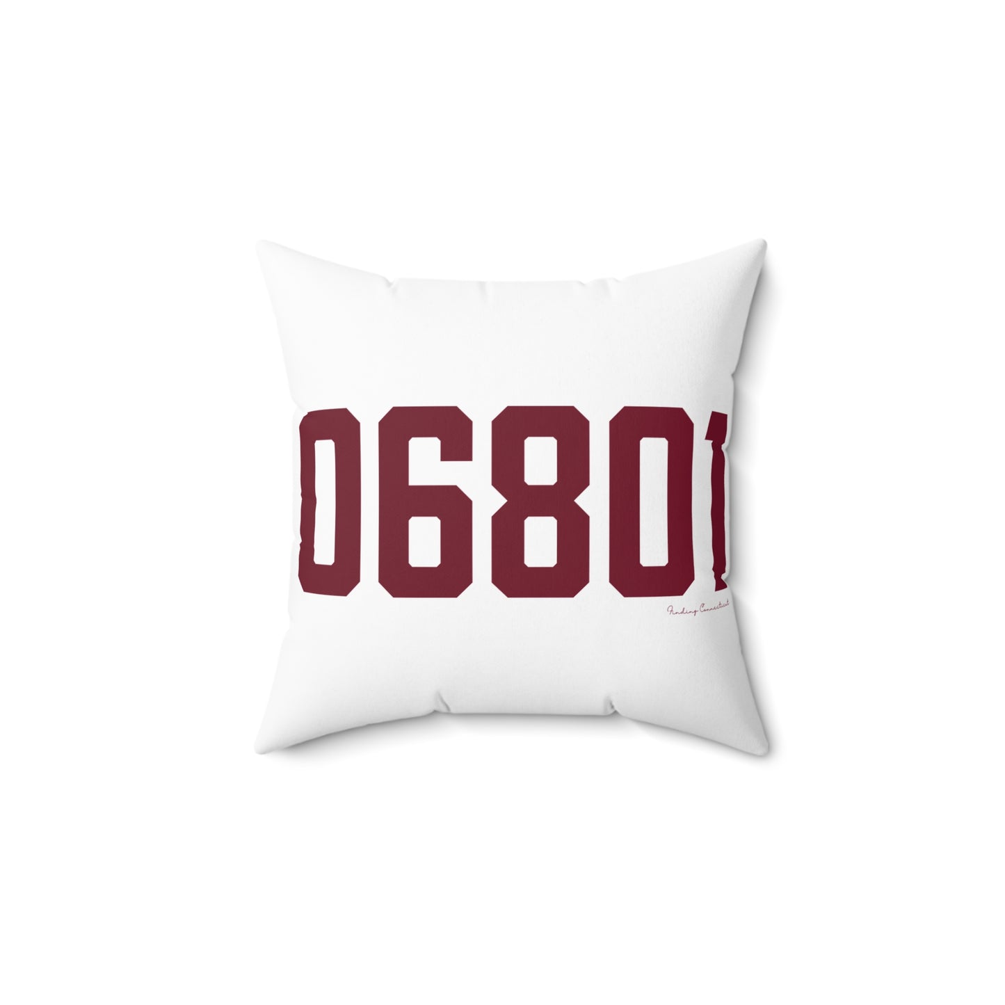 06801 Bethel Connecticut Zip Code Spun Polyester Square Pillow