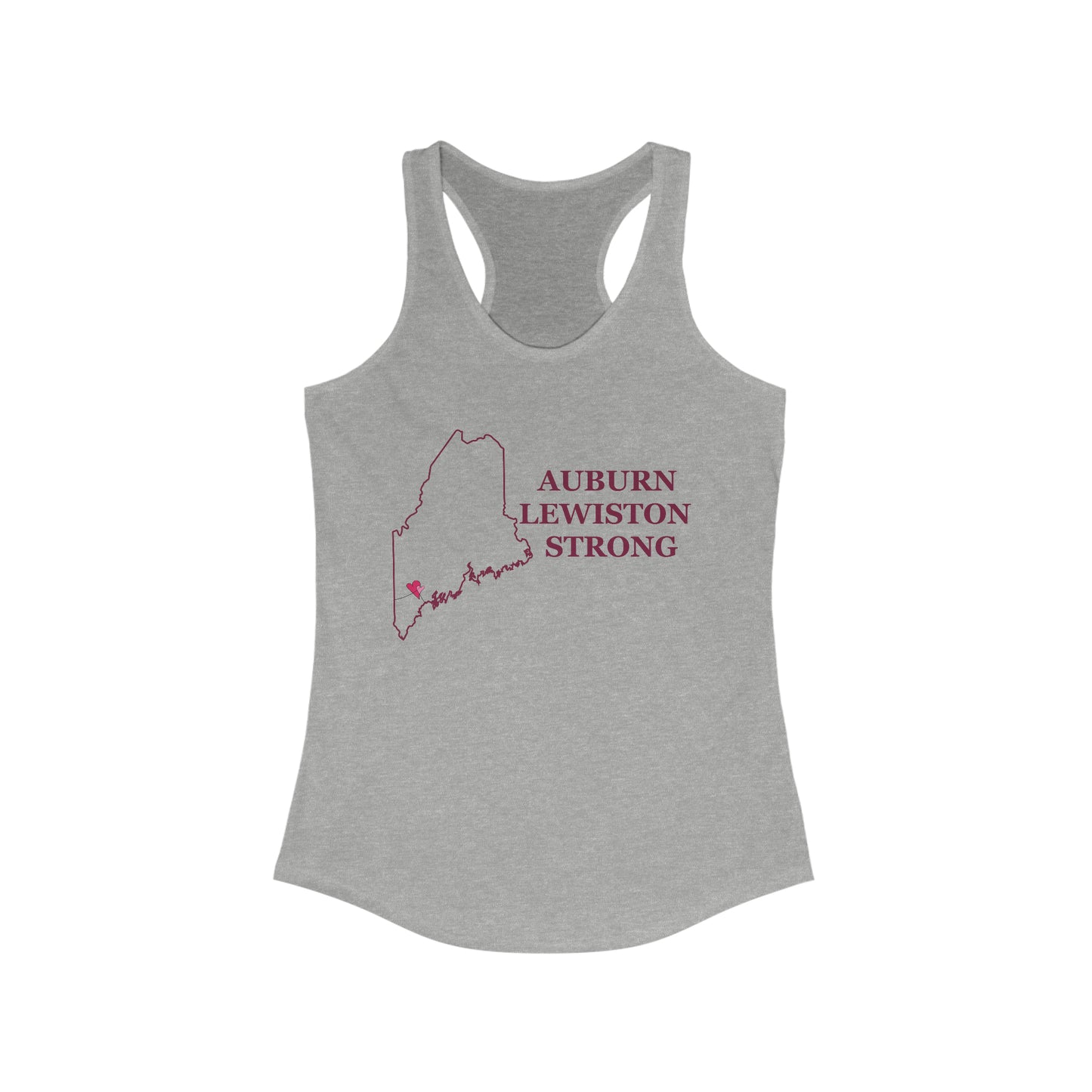 Auburn Lewiston Strong Women's Ideal Racerback Tank