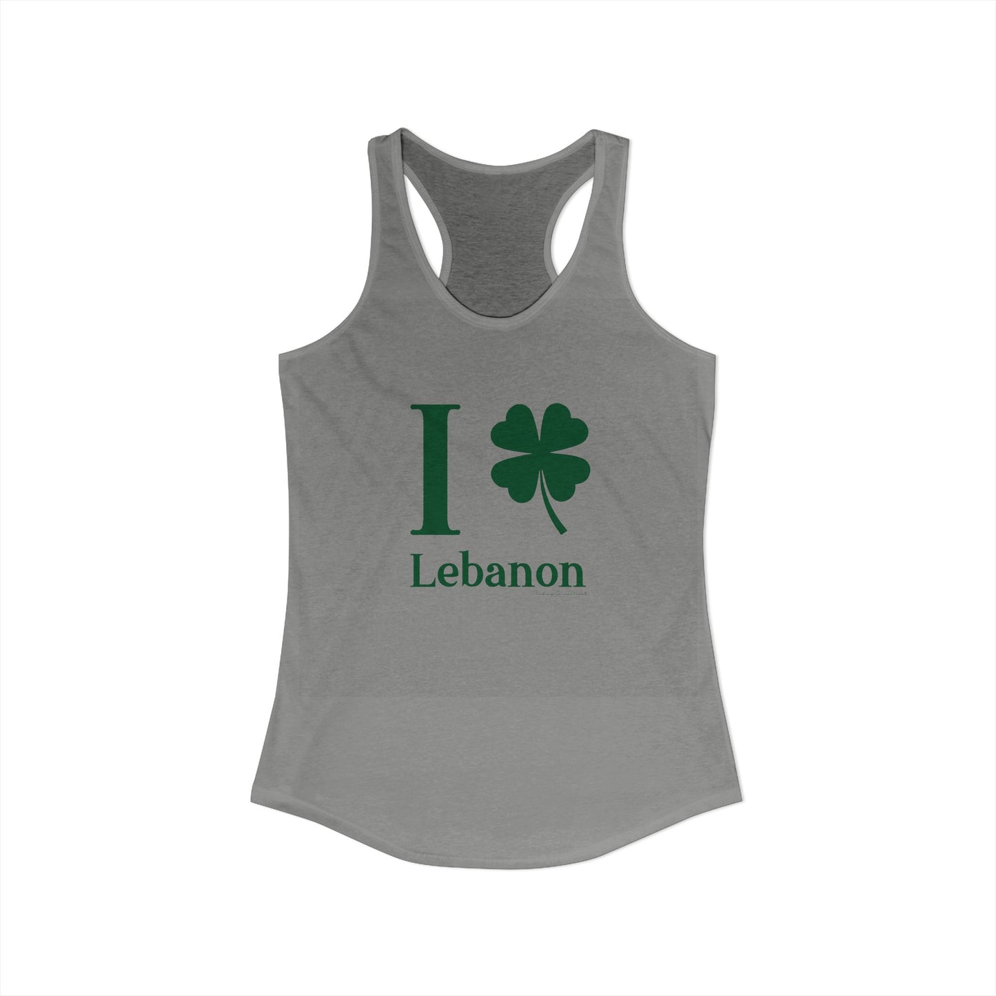 I Clover Lebanon Women's Ideal Racerback Tank Top