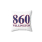 860 Willington, Red, White & Blue  Spun Polyester Square Pillow