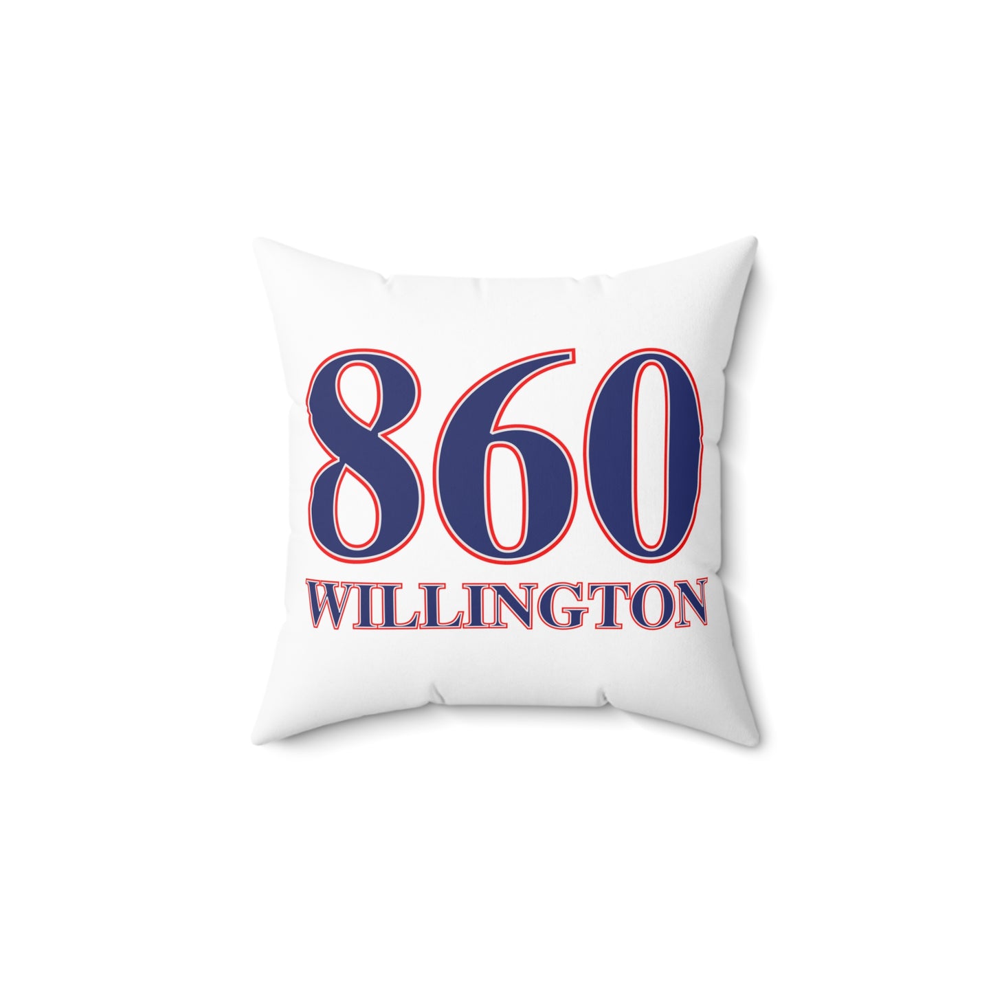 860 Willington, Red, White & Blue  Spun Polyester Square Pillow