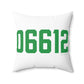 06612 Easton Connecticut Zip Code Spun Polyester Square Pillow