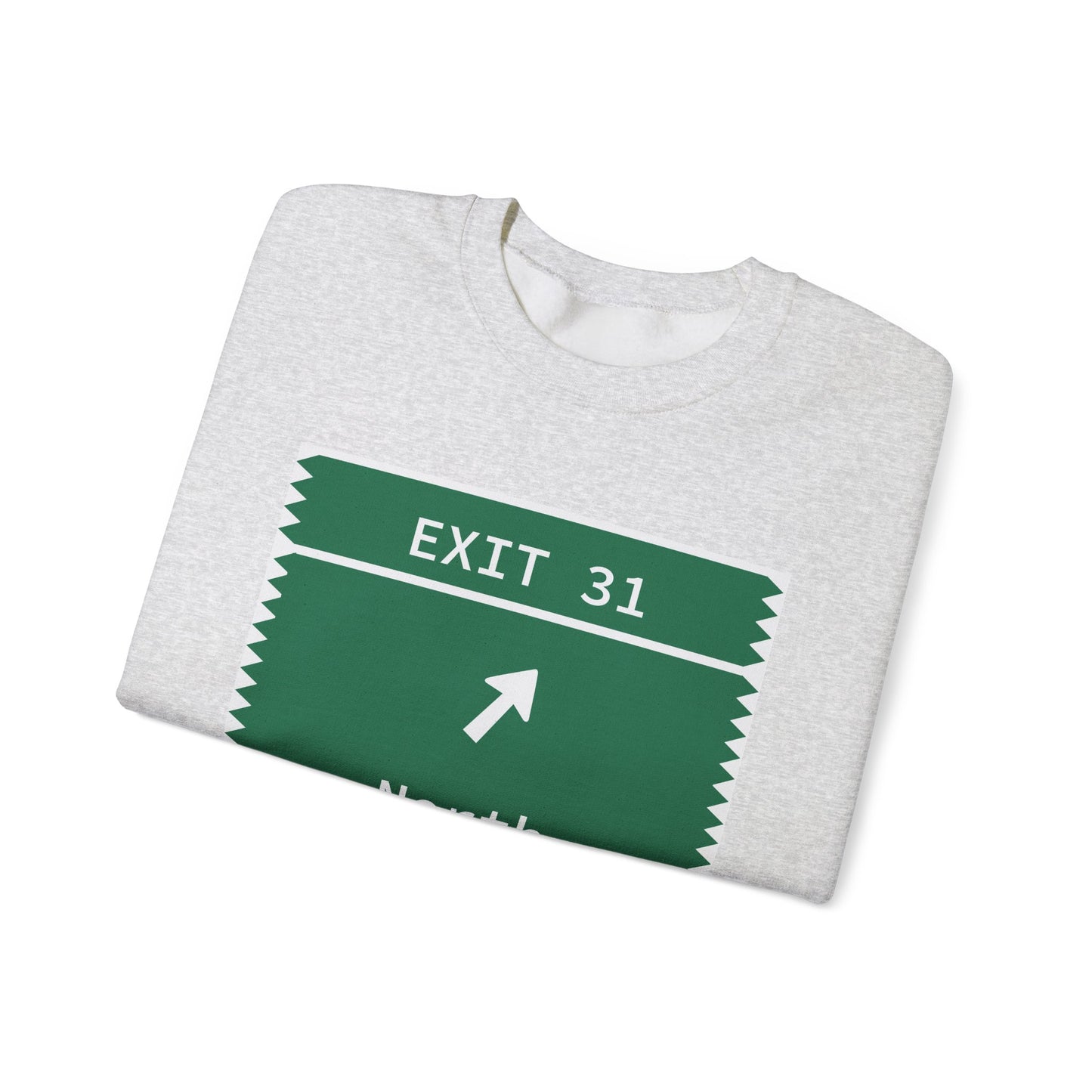 Vintage Merritt Parkway Exit 31 Sign Unisex Heavy Blend™ Crewneck Sweatshirt