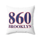 860 Brooklyn Red, White & Blue Spun Polyester Square Pillow