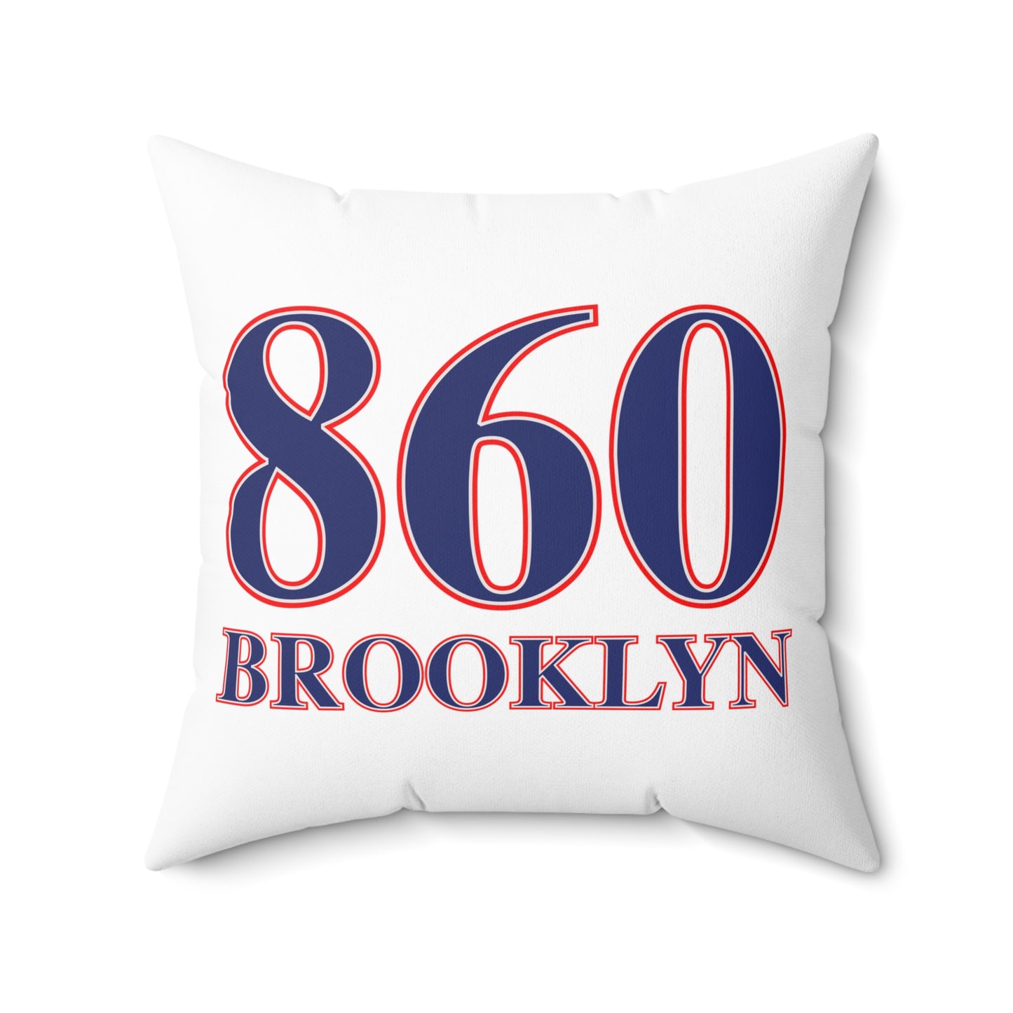 860 Brooklyn Red, White & Blue Spun Polyester Square Pillow