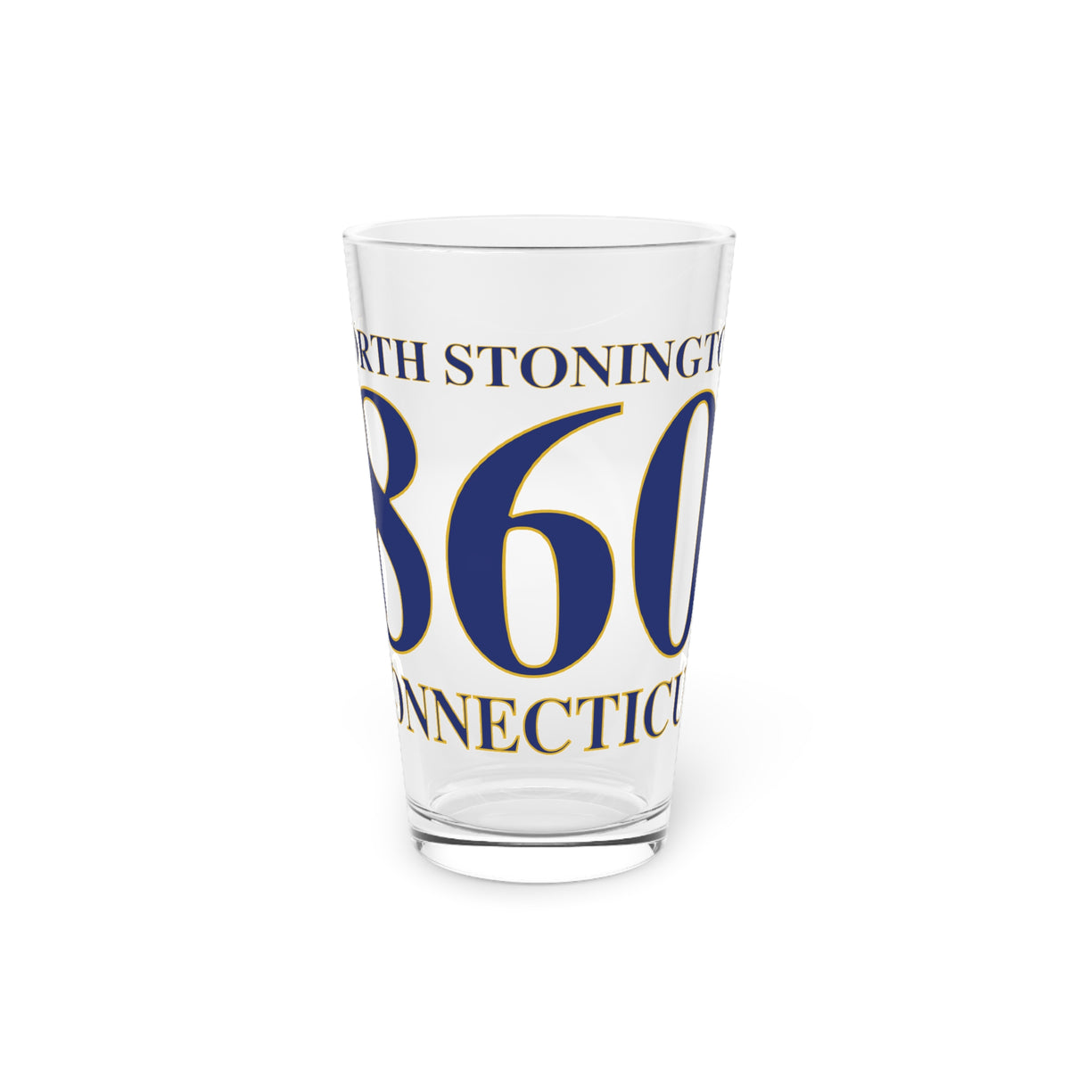 North Stonington 860 Connecticut Pint Glass, 16oz