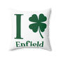 I Clover Enfield Spun Polyester Square Pillow