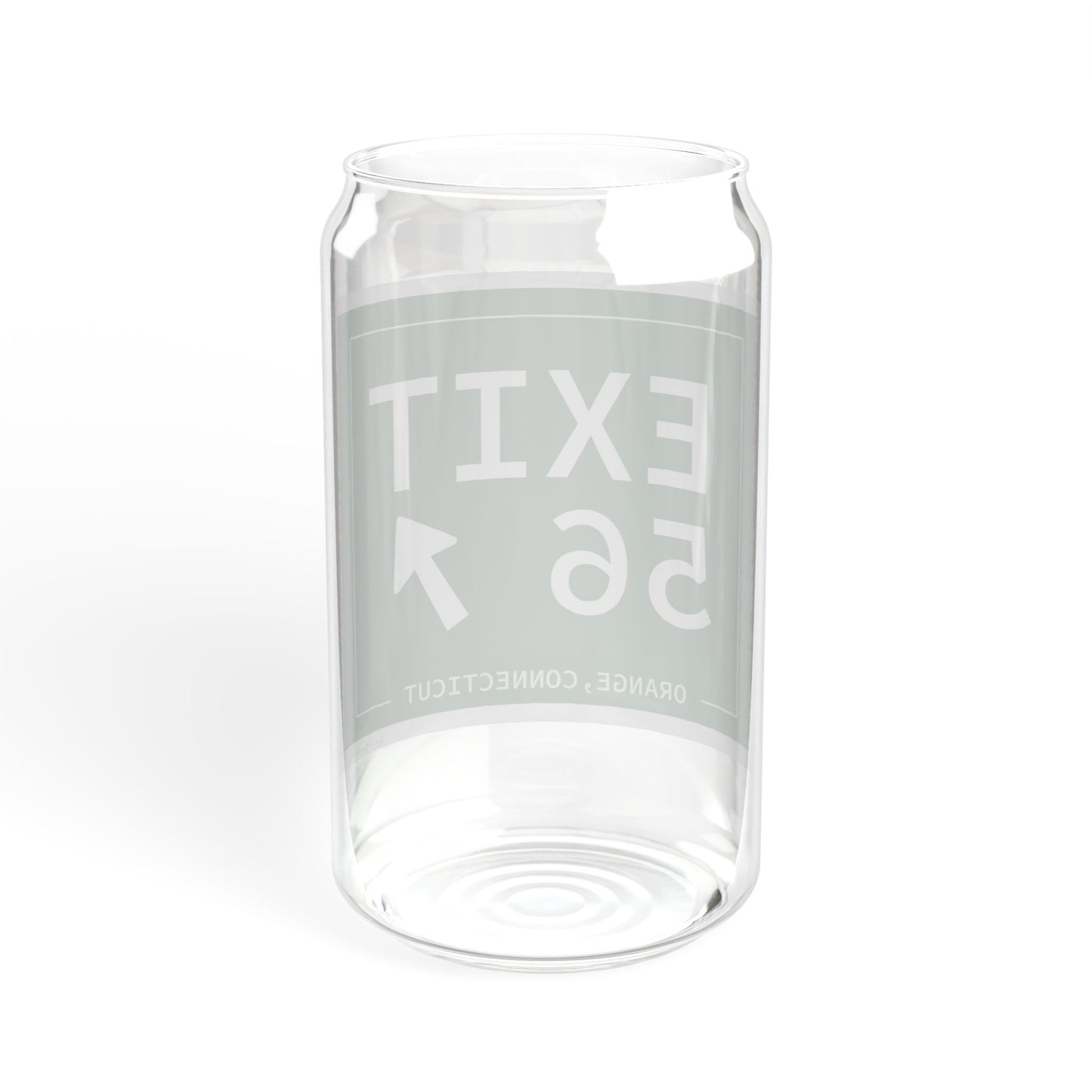 Vintage Exit 56 WCP Sign Sipper Glass, 16oz