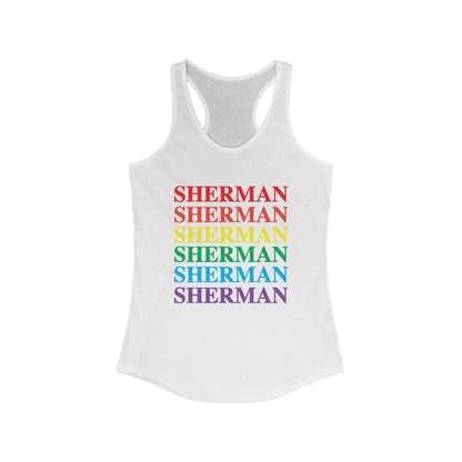 Sherman Pride Women's Ideal Racerback Tank