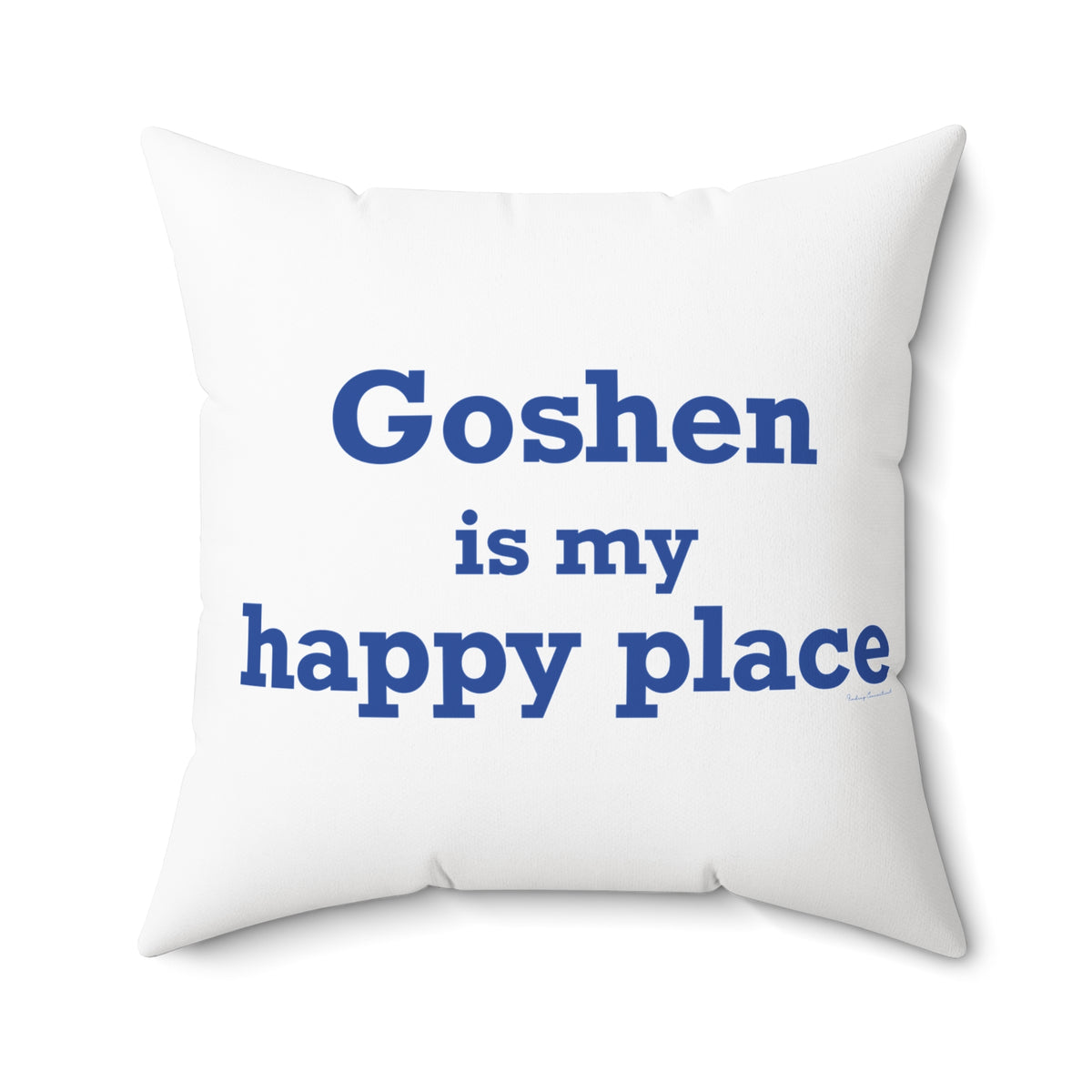 Goshen is My Happy Place Polyester Square Pillow