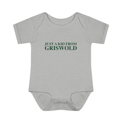 Just a kid from Griswold Infant Baby Rib Bodysuit