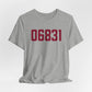 06831 - Greenwich Connecticut Zip Code Unisex Jersey Short Sleeve T-Shirt