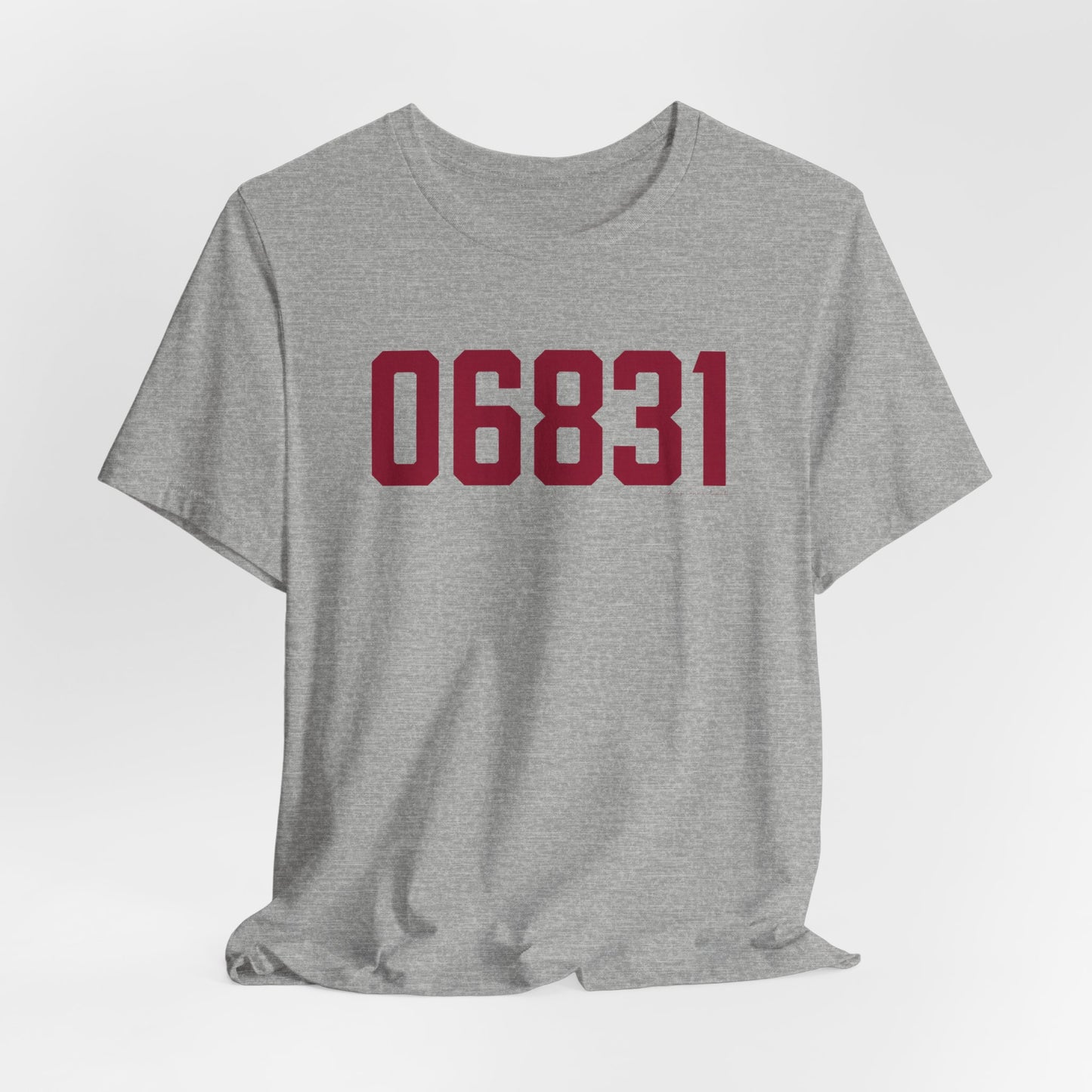 06831 - Greenwich Connecticut Zip Code Unisex Jersey Short Sleeve T-Shirt
