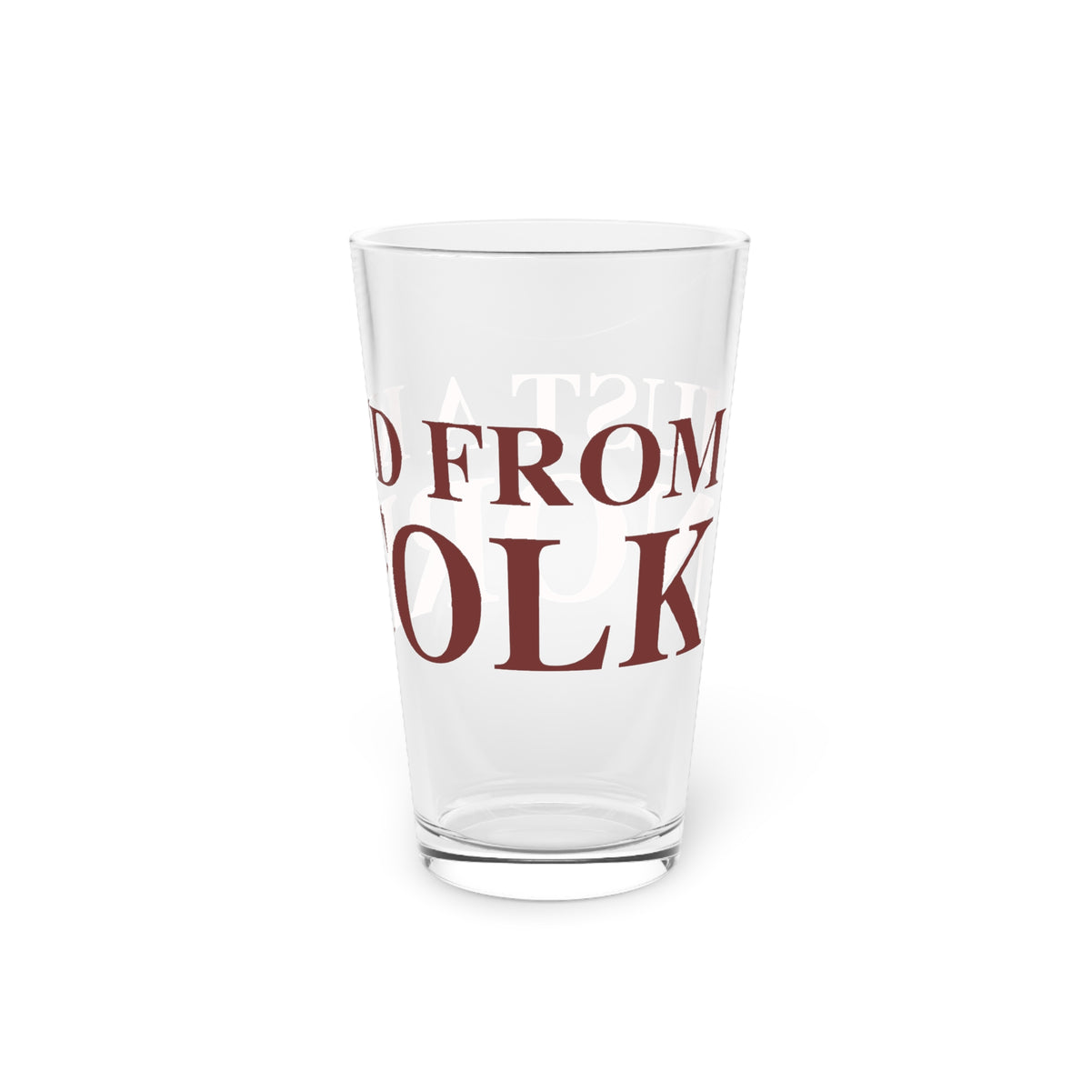 Just a kid from Norfolk Pint Glass, 16oz