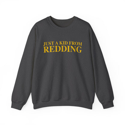 Just a kid from Redding Unisex Heavy Blend™ Crewneck Sweatshirt