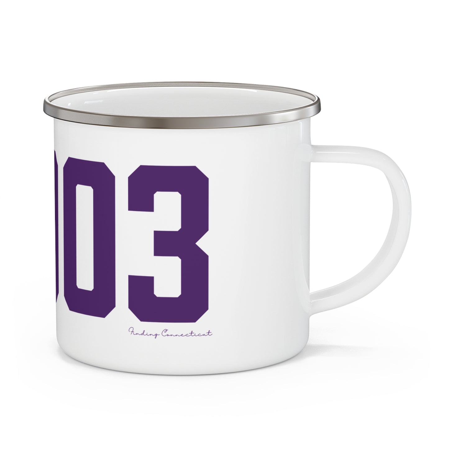 06903 Stamford Connecticut Zip Code Enamel Camping Mug