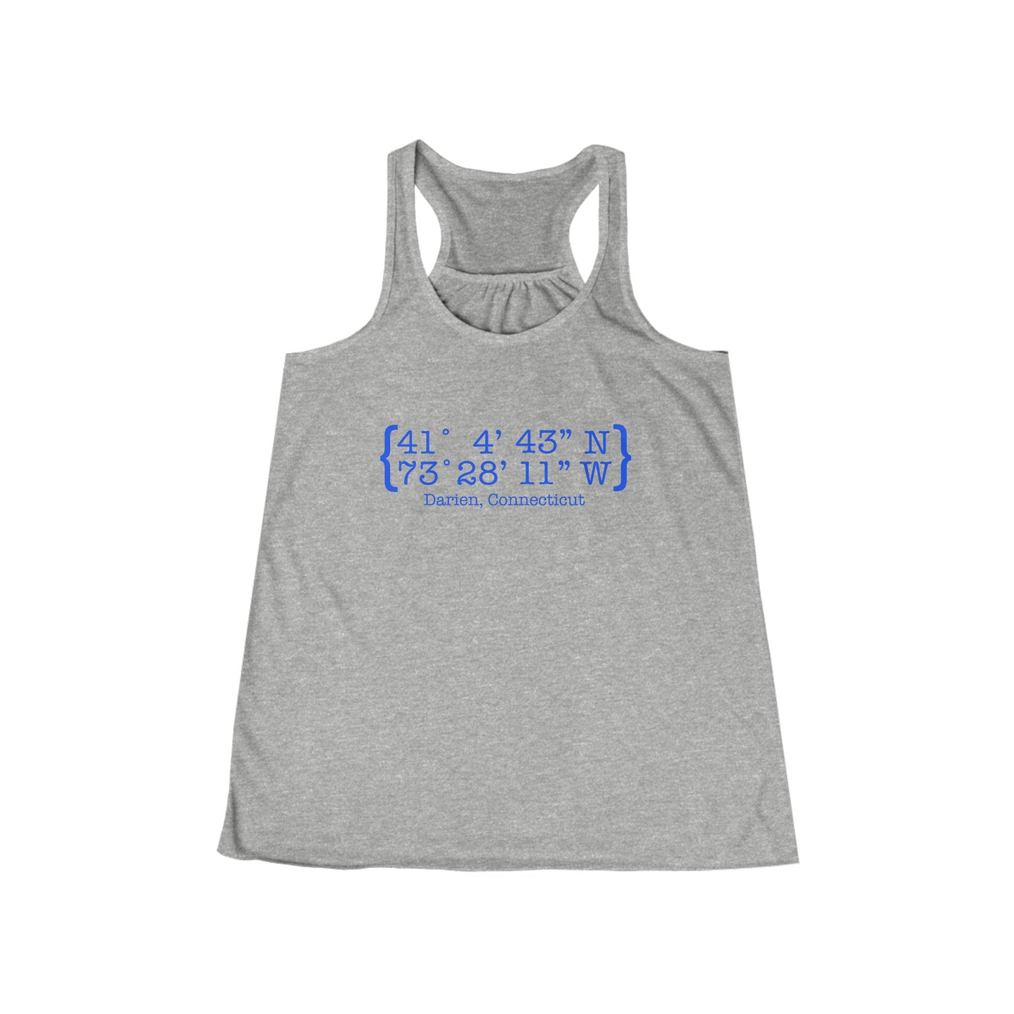 Darien Coordinates Women's Flowy Racerback Tank Top