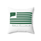 Bethel Connecticut St Patrick’s Day Flag Spun Polyester Square Pillow