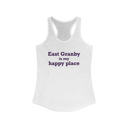 East Granby is My Happy Place Women's Ideal Racerback Tank Top