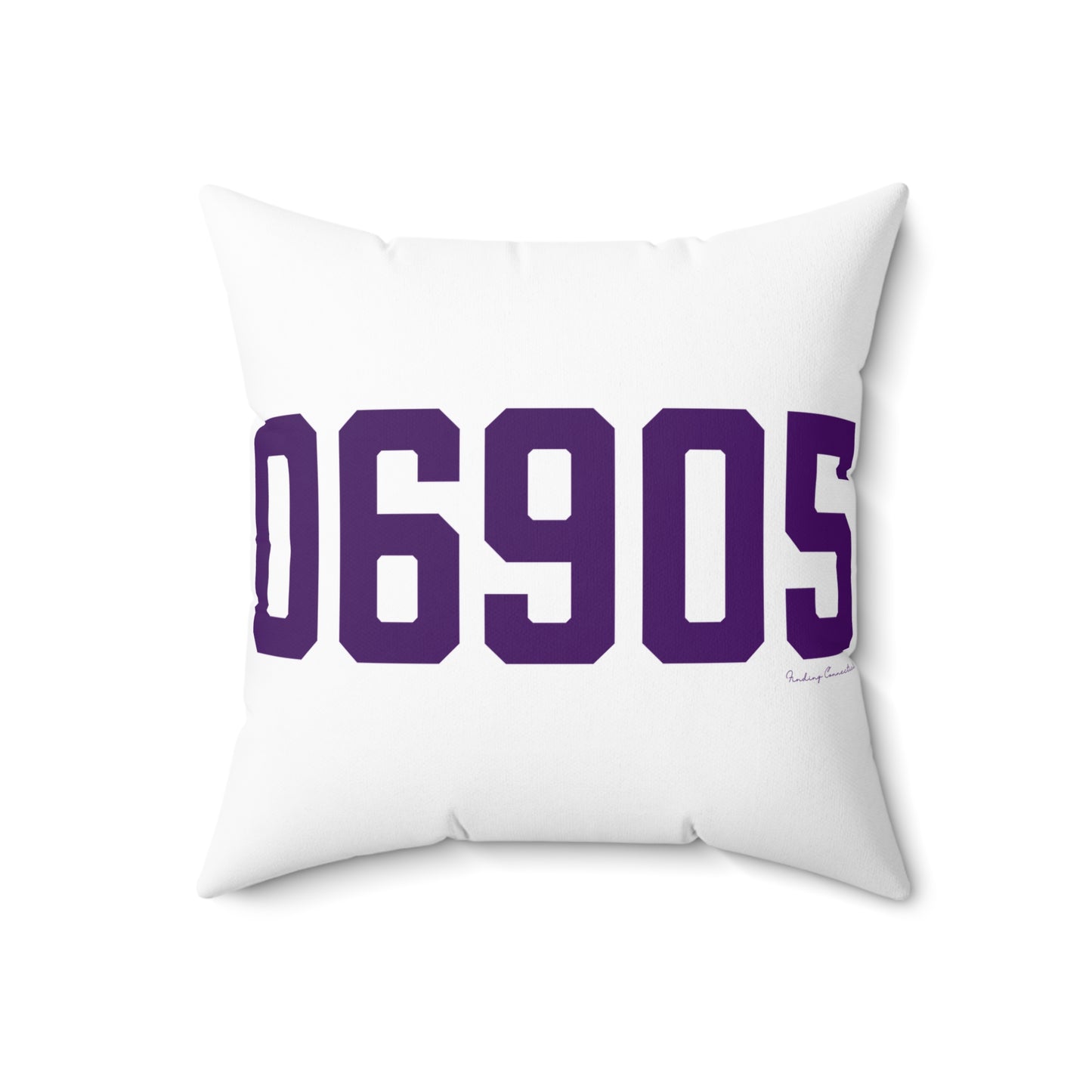 06905 Stamford Connecticut Zip Code Spun Polyester Square Pillow