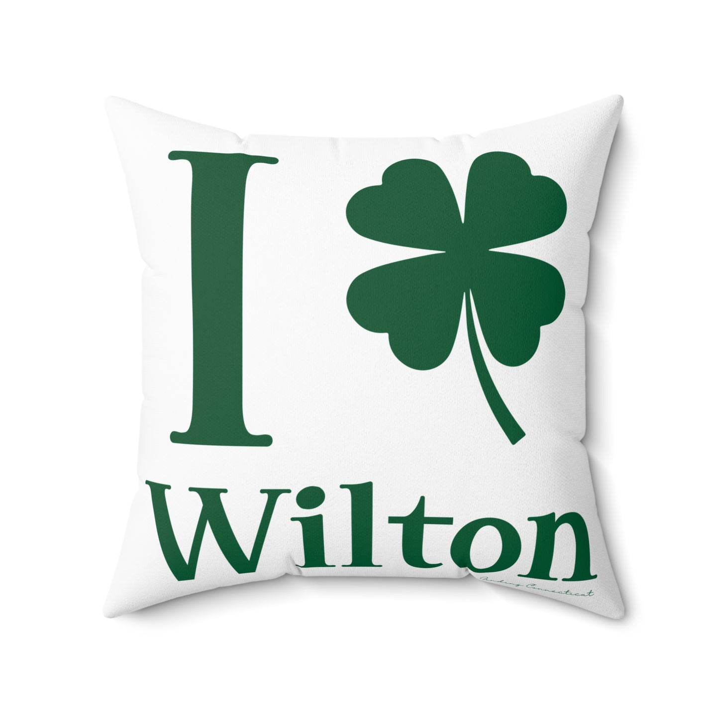 I Clover Wilton Spun Polyester Square Pillow