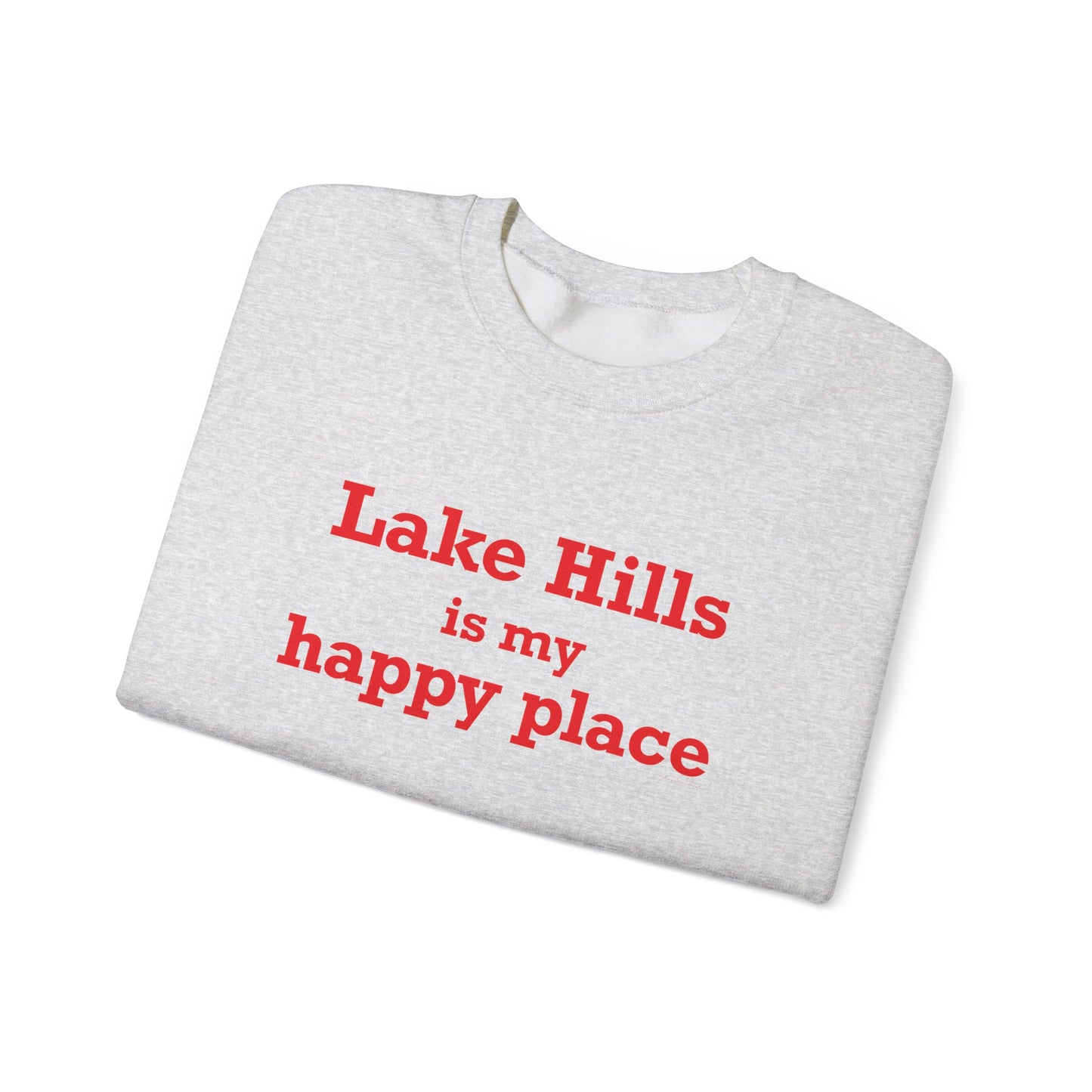 Lake Hills is My Happy Place Unisex Heavy Blend™ Crewneck Sweatshirt