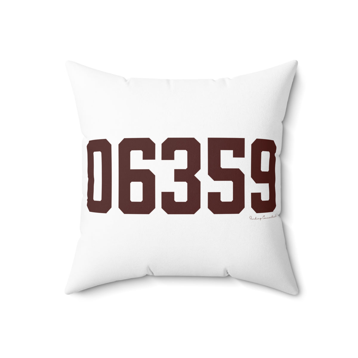 06359 North Stonington Connecticut Zip Code Spun Polyester Square Pillow