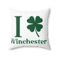 I Clover Winchester Spun Polyester Square Pillow