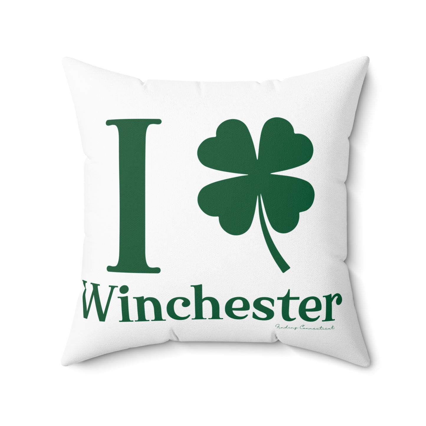 I Clover Winchester Spun Polyester Square Pillow