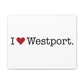I Heart Westport. Matte Canvas, Stretched, 1.25"