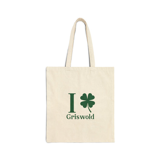 I Clover Griswold Cotton Canvas Tote Bag