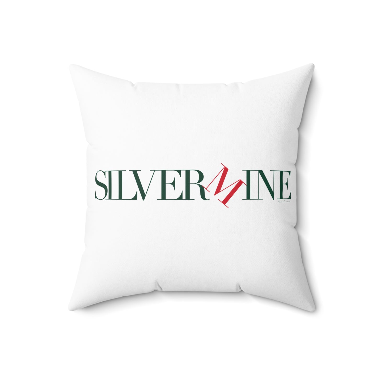 41 Tilt Silvermine Spun Polyester Square Pillow