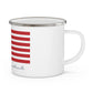 Salisbury Connecticut Flag Enamel Camping Mug