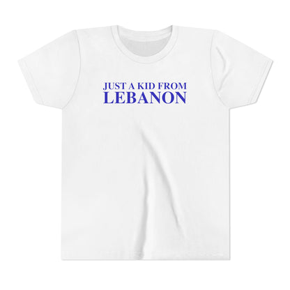 Just a kid from Lebanon Youth Short Sleeve T-Shirt