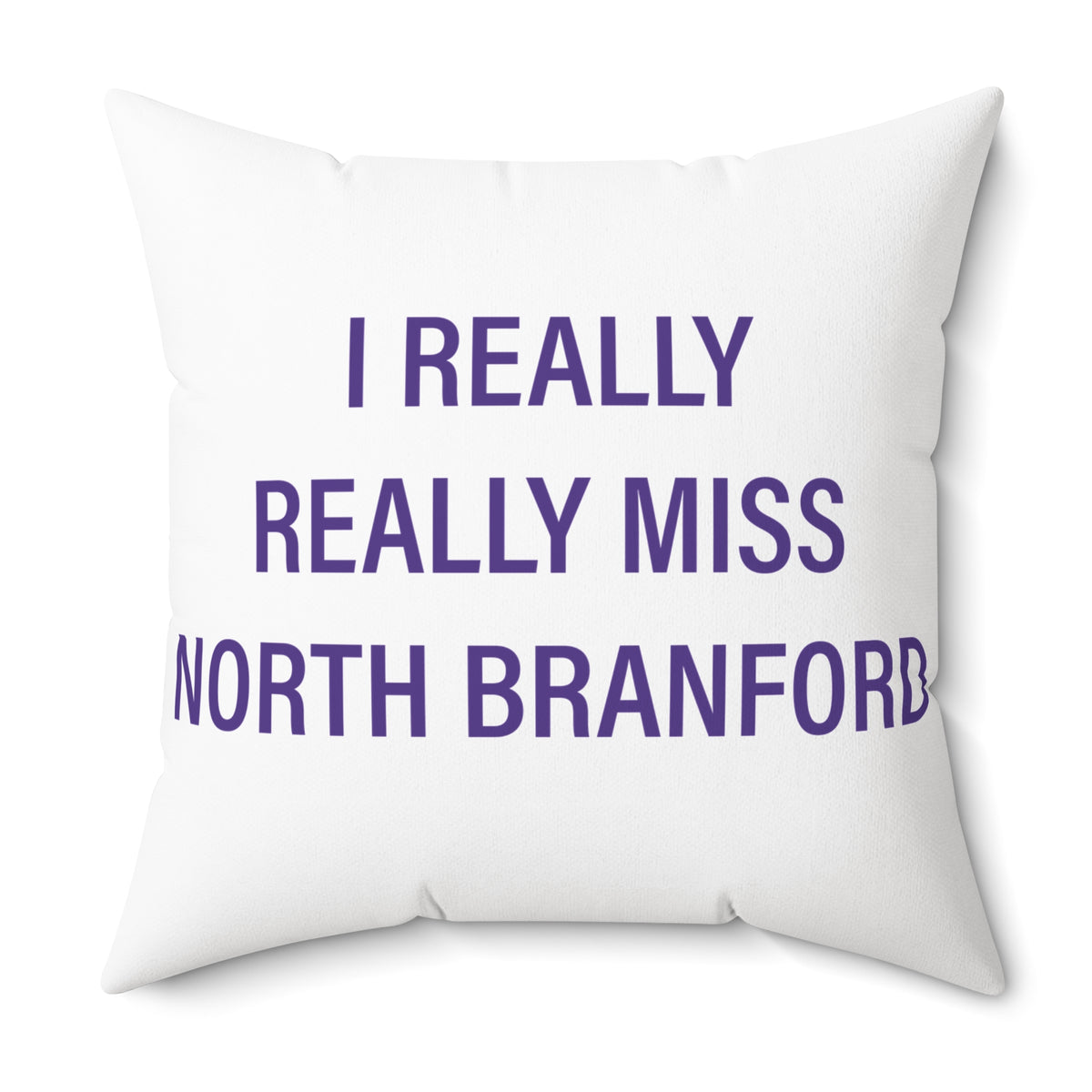 I Really Really Miss North Branford Polyester Square Pillow