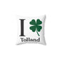 I Clover Tolland Spun Polyester Square Pillow