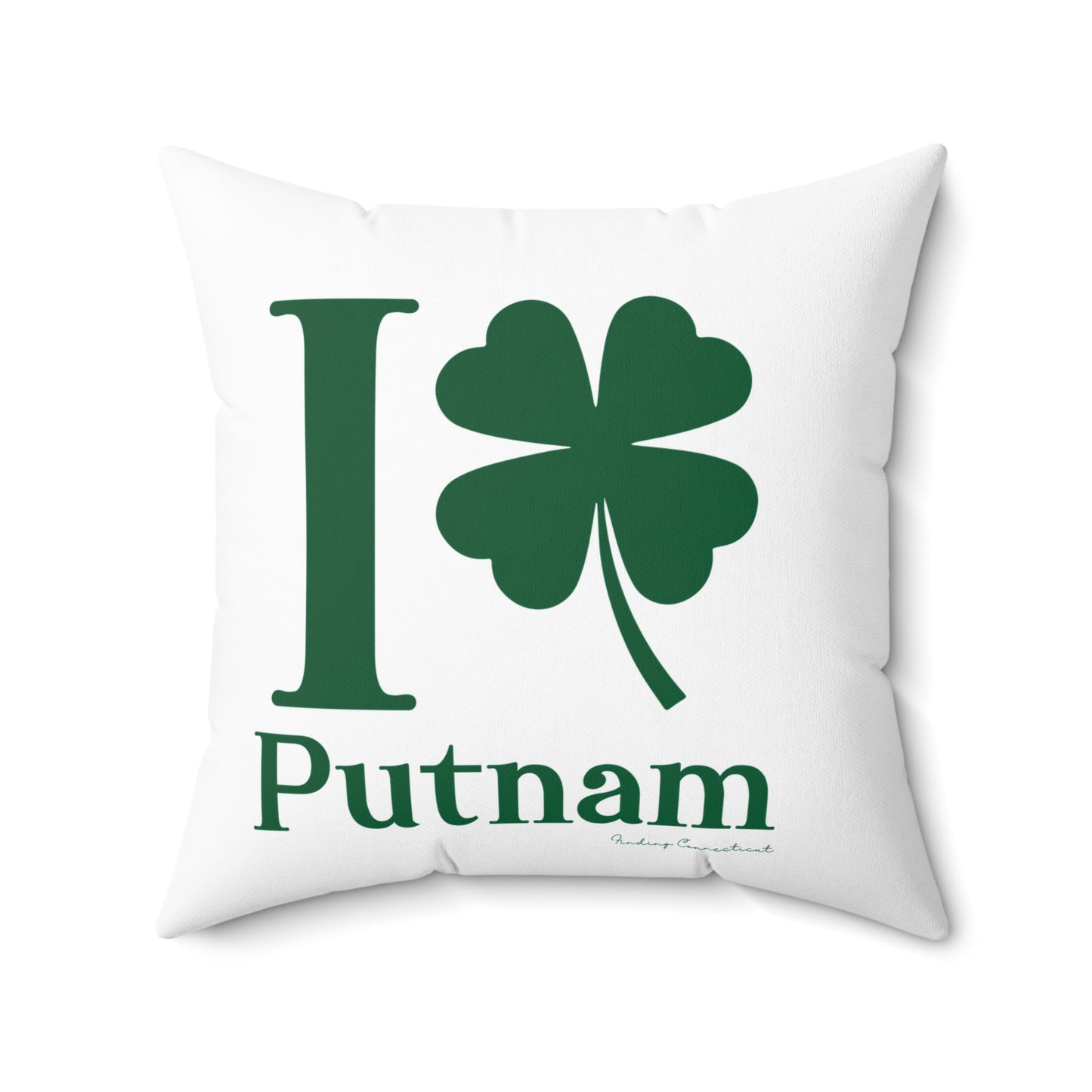 I Clover Putnam Spun Polyester Square Pillow