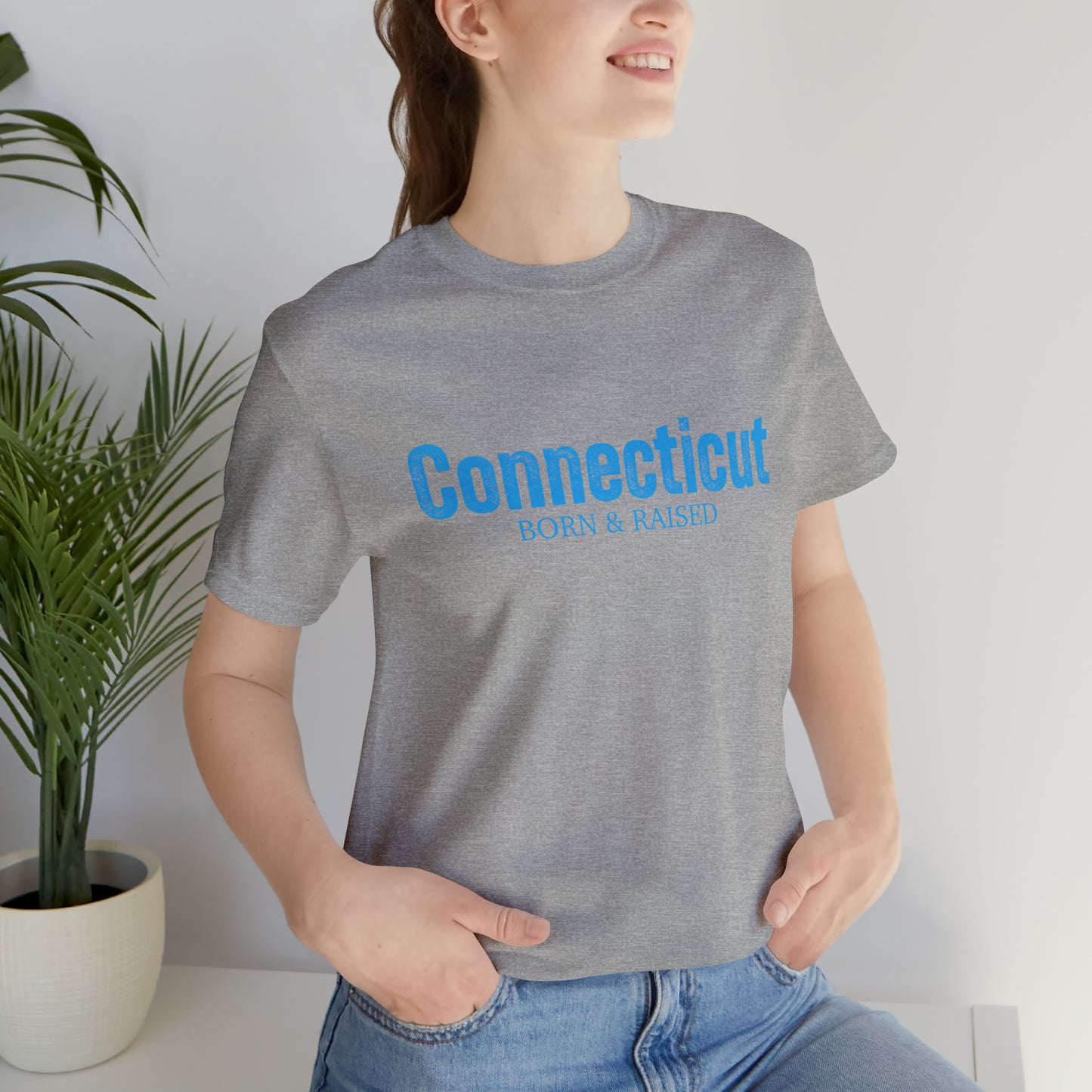 Connecticut Born & Raised Unisex Jersey Short Sleeve Tee